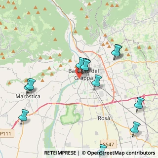 Mappa Via Concordia, 36061 Bassano del Grappa VI, Italia (4.43385)