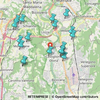 Mappa Via S. e P. Mazzuchelli, 21043 Castiglione Olona VA, Italia (2.19722)