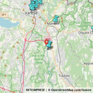 Mappa Via S. e P. Mazzuchelli, 21043 Castiglione Olona VA, Italia (5.96273)