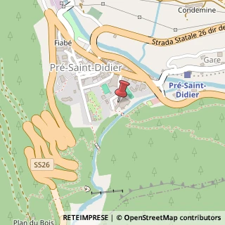 Mappa Avenue du Mont blanc, 11, 11010 Pré-Saint-Didier, Aosta (Valle d'Aosta)