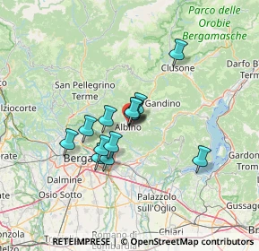 Mappa Piazza del Santuario, 24021 Albino BG, Italia (9.45385)