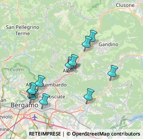 Mappa Via Manni, 24021 Albino BG, Italia (7.49091)