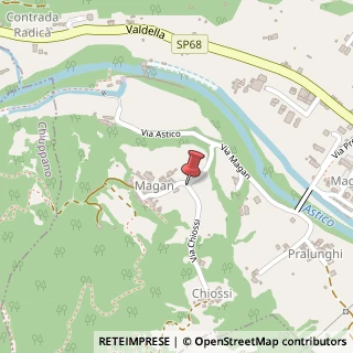 Mappa Via Chiossi, 1, 36030 Magan VI, Italia, 36030 Calvene, Vicenza (Veneto)