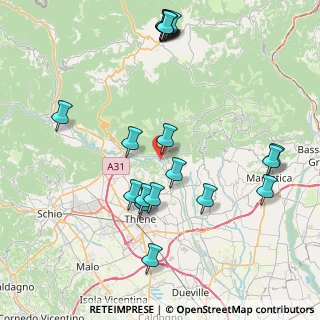 Mappa Via Preosa, 36030 Calvene VI, Italia (9.3445)