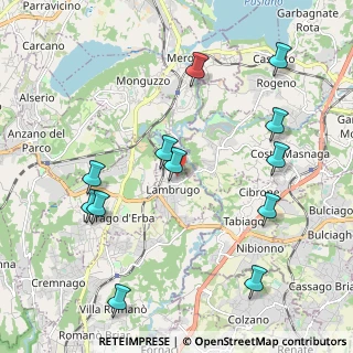 Mappa Via Lecco, 22045 Lambrugo CO, Italia (2.2975)