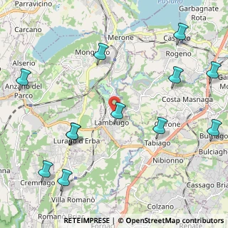 Mappa Via Lecco, 22045 Lambrugo CO, Italia (2.70917)