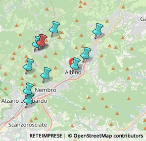 Mappa Viale Aldo Moro, 24021 Albino BG, Italia (3.93909)