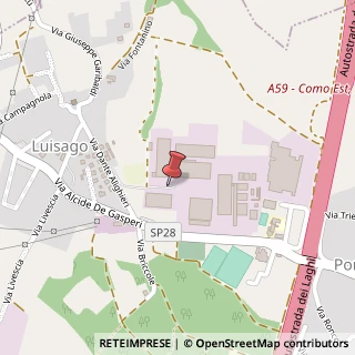 Mappa Via Luigi Galvani, 1, 22070 Luisago, Como (Lombardia)