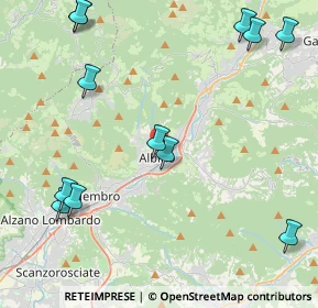 Mappa Via Bonelli, 24021 Albino BG, Italia (5.47167)