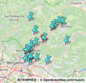 Mappa Via Alessandro Manzoni, 24021 Albino BG, Italia (6.9105)