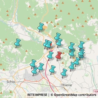 Mappa Via Caltrano, 36013 Piovene Rocchette VI, Italia (3.9075)