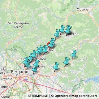 Mappa Via Dante Alighieri, 24021 Albino BG, Italia (6.6955)
