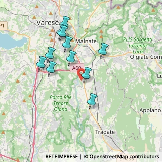 Mappa Via Piave, 21043 Castiglione Olona VA, Italia (3.55455)