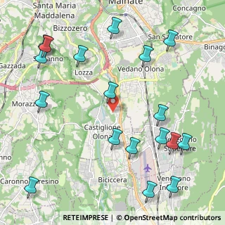 Mappa Via Piave, 21043 Castiglione Olona VA, Italia (2.69667)