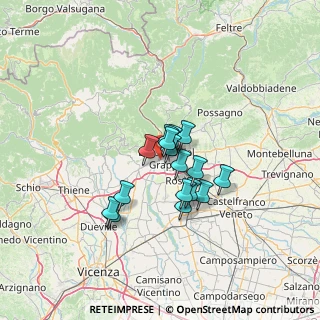Mappa Via Cavallare, 36061 Bassano del Grappa VI, Italia (9.03563)