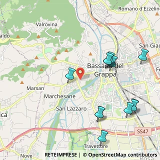 Mappa Via Cavallare, 36061 Bassano del Grappa VI, Italia (2.38333)