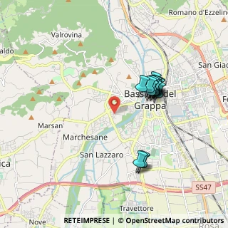 Mappa Via Cavallare, 36061 Bassano del Grappa VI, Italia (1.60882)