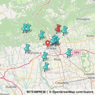 Mappa Via Cavallare, 36061 Bassano del Grappa VI, Italia (6.075)