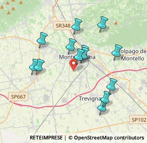 Mappa Via Tocchetto, 31044 Montebelluna TV, Italia (3.49)