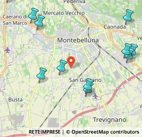 Mappa Via Tocchetto, 31044 Montebelluna TV, Italia (2.72455)