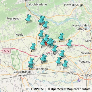 Mappa Via Tocchetto, 31044 Montebelluna TV, Italia (6.2865)