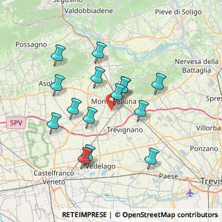 Mappa Via Tocchetto, 31044 Montebelluna TV, Italia (6.70333)