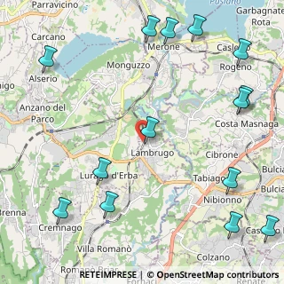 Mappa Via S. Giovanni Bosco, 22045 Lambrugo CO, Italia (3.02929)