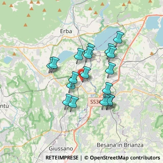 Mappa Via S. Giovanni Bosco, 22045 Lambrugo CO, Italia (2.92333)