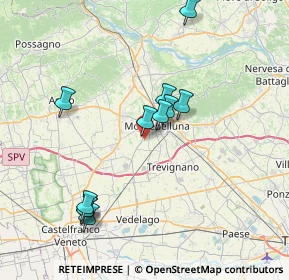 Mappa Via Ontani, 31044 Montebelluna TV, Italia (7.20818)