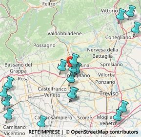 Mappa Via Ontani, 31044 Montebelluna TV, Italia (22.21111)