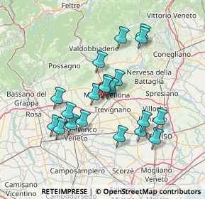 Mappa Via Ontani, 31044 Montebelluna TV, Italia (12.6305)