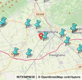 Mappa Via Ontani, 31044 Montebelluna TV, Italia (5.76125)