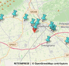 Mappa Via Ontani, 31044 Montebelluna TV, Italia (4.746)