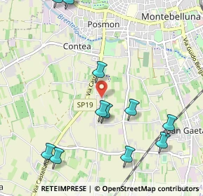 Mappa Via Ontani, 31044 Montebelluna TV, Italia (1.26917)