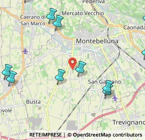 Mappa Via Ontani, 31044 Montebelluna TV, Italia (2.9175)