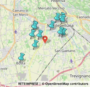Mappa Via Ontani, 31044 Montebelluna TV, Italia (1.6)