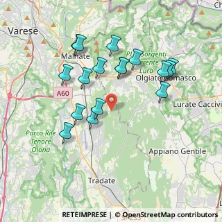 Mappa Via dei Mughetti, 21040 Venegono Superiore VA, Italia (3.60059)