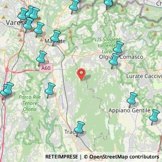 Mappa Via dei Mughetti, 21040 Venegono Superiore VA, Italia (6.8775)