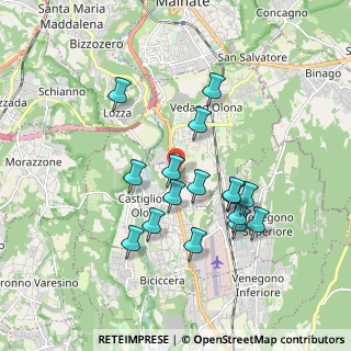 Mappa Via Battisti Cesare, 21043 Castiglione Olona VA, Italia (1.635)