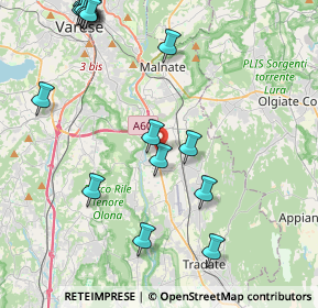 Mappa Via Battisti Cesare, 21043 Castiglione Olona VA, Italia (5.42444)