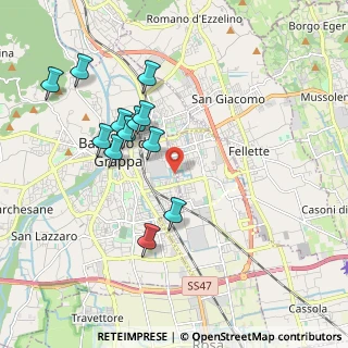 Mappa Via Luigi Manara, 36061 Bassano del Grappa VI, Italia (1.85833)