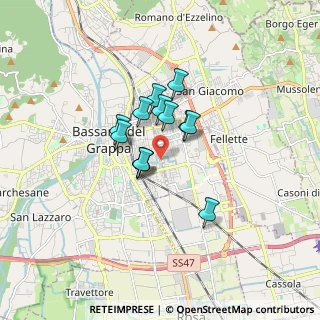 Mappa Via Luigi Manara, 36061 Bassano del Grappa VI, Italia (1.08385)