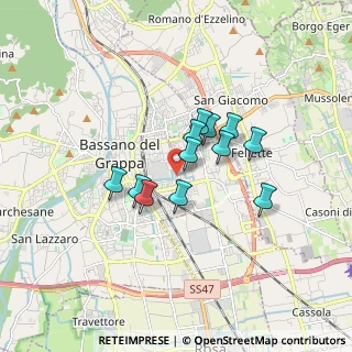 Mappa Via Luigi Manara, 36061 Bassano del Grappa VI, Italia (1.20417)