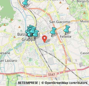 Mappa Via Luigi Manara, 36061 Bassano del Grappa VI, Italia (1.57818)