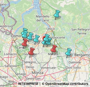 Mappa Via Milano, 23884 Castello di Brianza LC, Italia (10.81167)