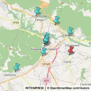 Mappa Via Ferrari, 36013 Piovene Rocchette VI, Italia (1.61727)