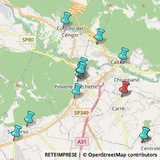 Mappa Piazza degli Alpini, 36013 Piovene Rocchette VI, Italia (2.28857)