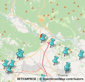 Mappa Piazza degli Alpini, 36013 Piovene Rocchette VI, Italia (5.95071)