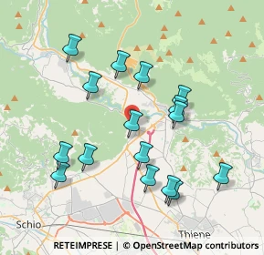 Mappa Piazza degli Alpini, 36013 Piovene Rocchette VI, Italia (3.6975)