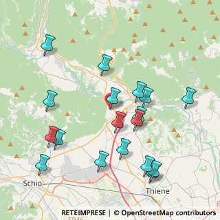 Mappa Piazza degli Alpini, 36013 Piovene Rocchette VI, Italia (4.31556)